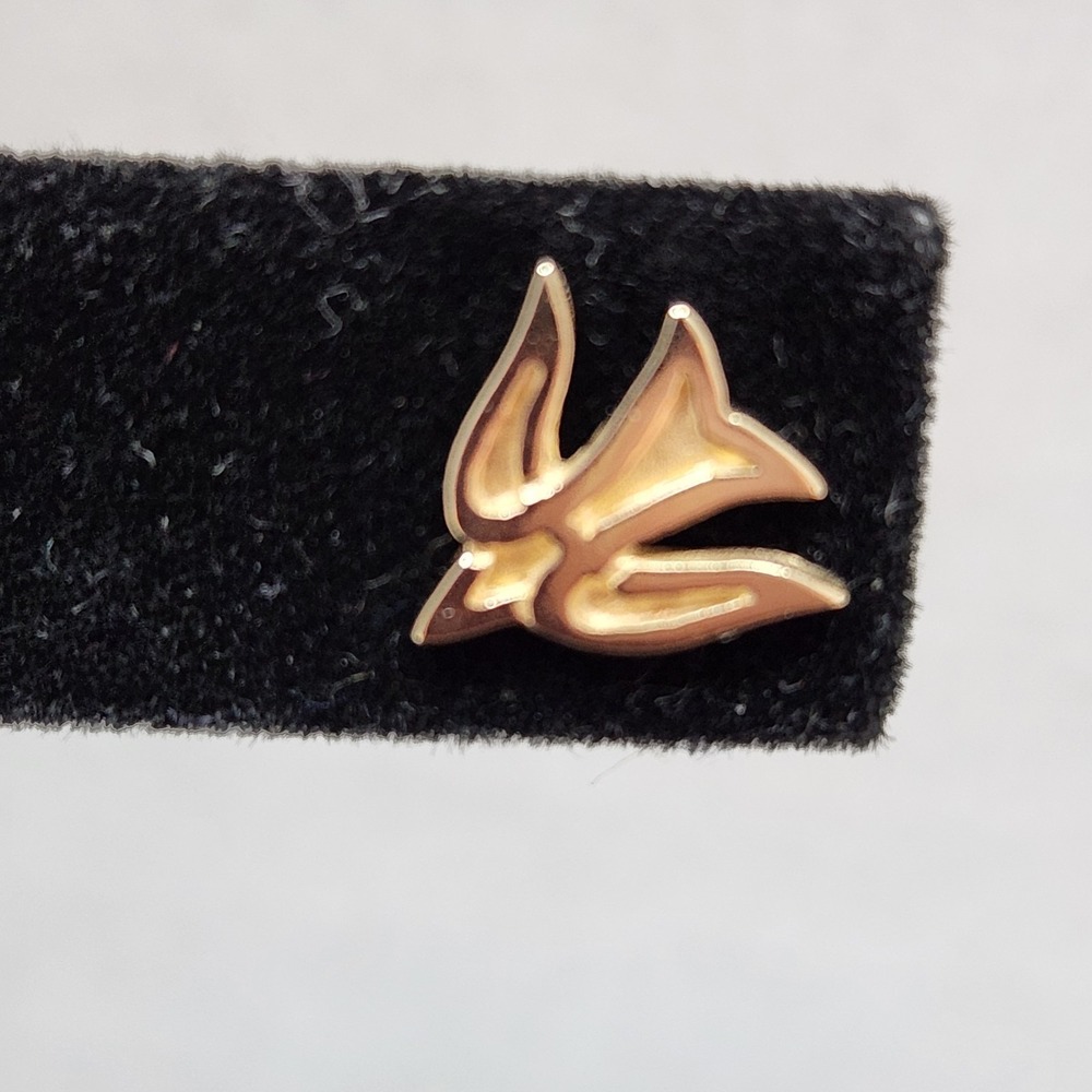 James Avery Retired 14k Gold Dove Detailed Post Backs Are Avery 925  With Box - Picture 11 of 16